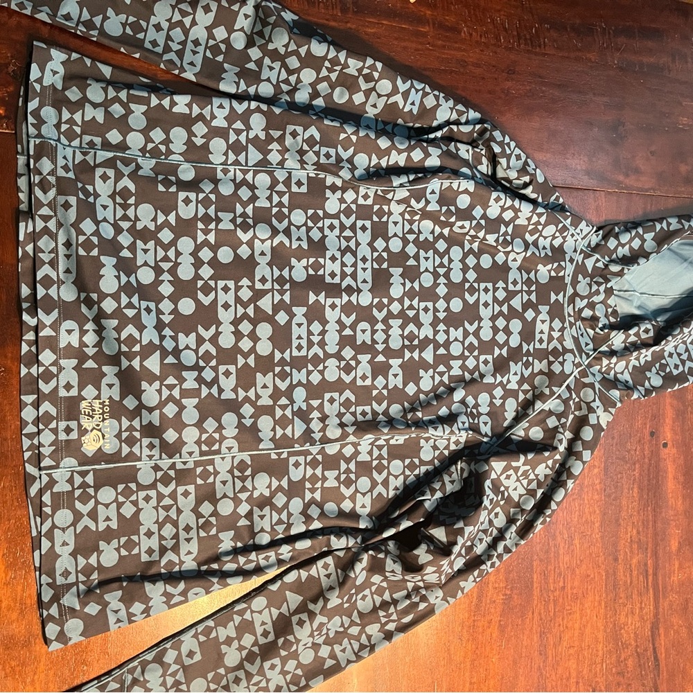 Mountain Hardwear Blue and Brown Hoodie